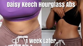 HOURGLASS FIGURE IN 1 WEEK?! Daisy Keech"s HOURGLASS Workout RESULTS | 1 Week Later | KASHA