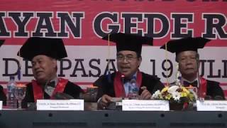 Promosi Doktor I Wayan Gede Rumega - Ujian Terbuka Fakultas Hukum Universitas Udayana