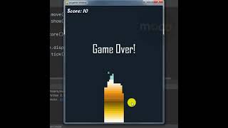 Create a Stack Tower Game using Python PyGame #Python #PyGame #coding