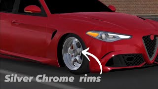 Silver chrome rims TUTORIAL 🛞 #carparkingmultiplayer #carparkingmultiplayergameguardian #carparking