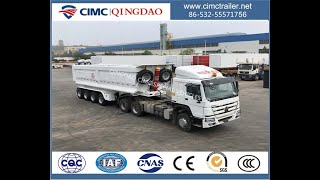 4 axles 60 tons dump trailer