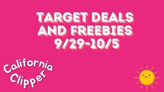 Target Deals & Freebies9/29-10/5 #couponing #target #ibotta #freebies #deals #california #targethaul