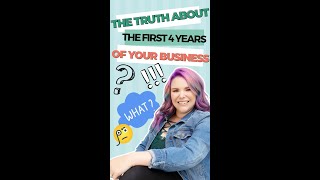 Real talk about the first 4 years of your business. #shorts #shortvideo