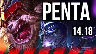 KLED vs SHEN (TOP) | Penta, 15/0/8, Legendary, 2200+ games | EUW Master | 14.18