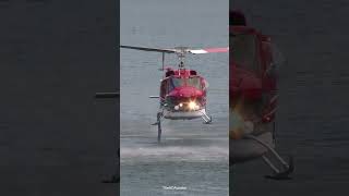 Bell 212 Helicopter - Snorkel Water Pickup - Wildfire Fighting