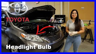 2017-2020 Toyota Sienna Headlight Bulb Replacement Tutorial