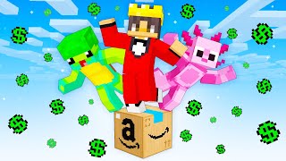 Surviving ONE AMAZON BLOCK In Minecraft!