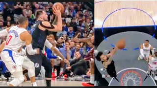 Luka Doncic Terrific Lob Pass to Dereck Lively Highlights,Dallas Mavs vs. LA Clippers Game6 Playoffs