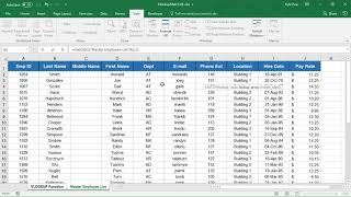 Microsoft Excel - Dynamic VLOOKUP() with MATCH() Function