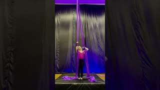 Wrapped Arm Invert - Straddle Position - Beginner Aerial Silks Tutorials