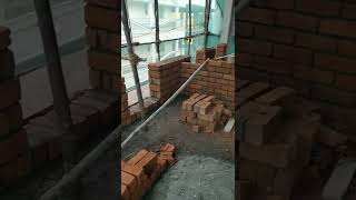 exposed brick construction #shorts #subscribe #construction #viral #brick #european #style #heritage