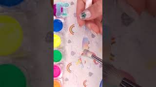 #Howto colorful #nails #athome #shorts #nailtutorial #diy