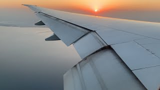 Approach and landing at Doha Hamad International Airport - Qatar Airways B777-300ER