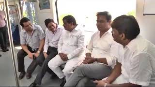 HMRL MD Explaining Urban Rejuvenation and Other Metro Works to Minister KTR