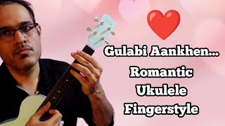 Romantic Ukulele Fingerstyle - Gulabi Aankhen Cover #shorts #ukebajaao