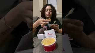 ASMR| Chic fil a in 25 secs ! #asmr #tryingasmr #asmrfood #asmrchewingsounds #chicfila  #newasmrtist