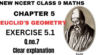 NCERT CLASS 9 MATHS CHAPTER 5 EUCLID'S GEOMETRY EXERCISE 5.1 QUESTION NO 7 IN TAMIL