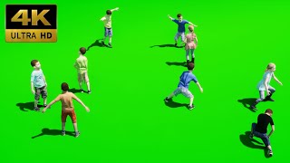 011 - Green Screen | Chroma Key | Character Group | 4K