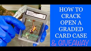 NEW HOW TO CRACK OPEN A GRADED CARD CASE 2021 | FREE KOBE BRYANT SPORTS CARD GIVEAWAY | DIY NOW