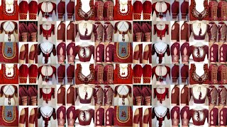 💋maroon colour blouse designs 2024/blouse back neck designs and sleeves design/blouse design#blouse