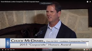 Chuck McDaniel, Lockton Companies: 2015 IDA Corporate Award