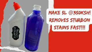 Dark marks? Remove sturbon toilet stains with this DIY toilet Cleaner!