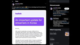 Twitch Streaming Is Leaving Korea