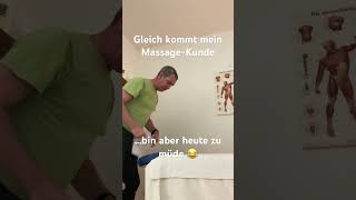 Für die Massage heute zu müde #massage #workflow