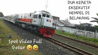 Gandeng 2 Kereta Eksekutif Kaca Pesawat, KA Kaligung Persiapan Merapat Stasiun Semarang Poncol