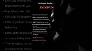 Psychologist Sam Says | Sociopath