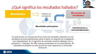 Redacción de resultados en una investigación UCH