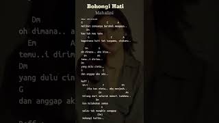 Mahalini - Bohongi Hati #chordgitar