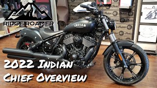 2022 Indian Chief Lineup Overview - Hands on with the Chief Dark Horse