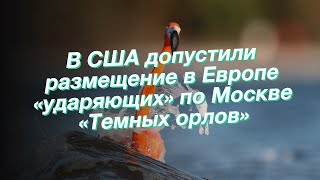 В США допустили размещение в Европе «ударяющих» по Москве «Темных орлов»