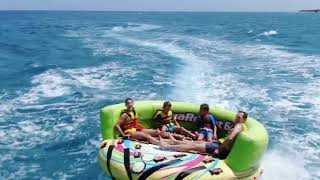 Crazy Sofa drone footage from Aris Water Sports