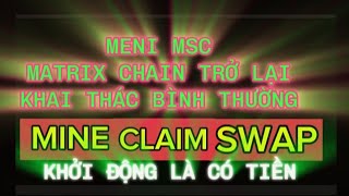 MENI MSC MATRIX CHAIN TRỞ LẠI KHAI THÁC BÌNH THƯỜNG