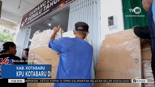 KPU Kotabaru Distribusikan Logistik Pemilu ke Hampang