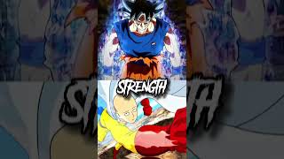 Goku vs Saitama #shorts #dragonball #opm #saitama #anime