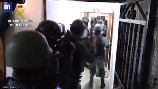 Dramatic video of raid by Spanish police on British drugs gang