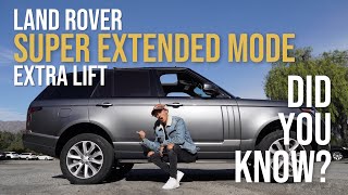 Land Rover Super Extended Mode - Extra Lift You Didn't Know About