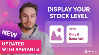 Shopify - Display VARIANT Inventory Count On Product Page - Dawn Theme, No App