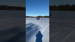 Ice fishing with the Boy Scouts. Please subscribe #fishing #fish #johnprine #shortsfeed