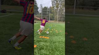 The BEST drill🔥to improve dribbling speed #soccerskills #soccer #skills #footwork #shorts #football