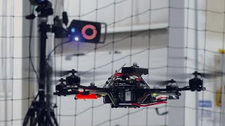 Synchronized quadcopters using VICON cameras