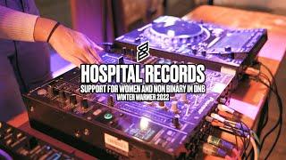 Support Women and Non-Binary People in the Drum and Bass Scene. Hospital Records Winter Warmer 22!