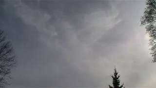 Friday Dec 8 2017 Time Lapse Sky Clouds Connecticut Filmed South Cold Partly Cloudy Day Before Snow