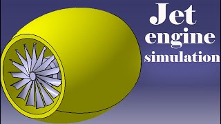 Jet Engine Simulation catia v5 | How Jet Engine Works | DMU Kinematics