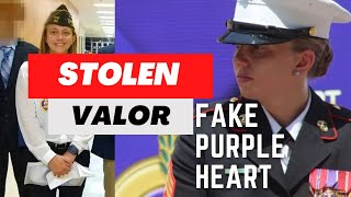 Stolen Valor - Fake Purple Heart And A Fake Marine