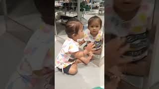 Dharmi fun with#mirror #viral #fun