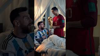 Cristiano Ronaldo Steal World Cup Trophy from Lionel Messi